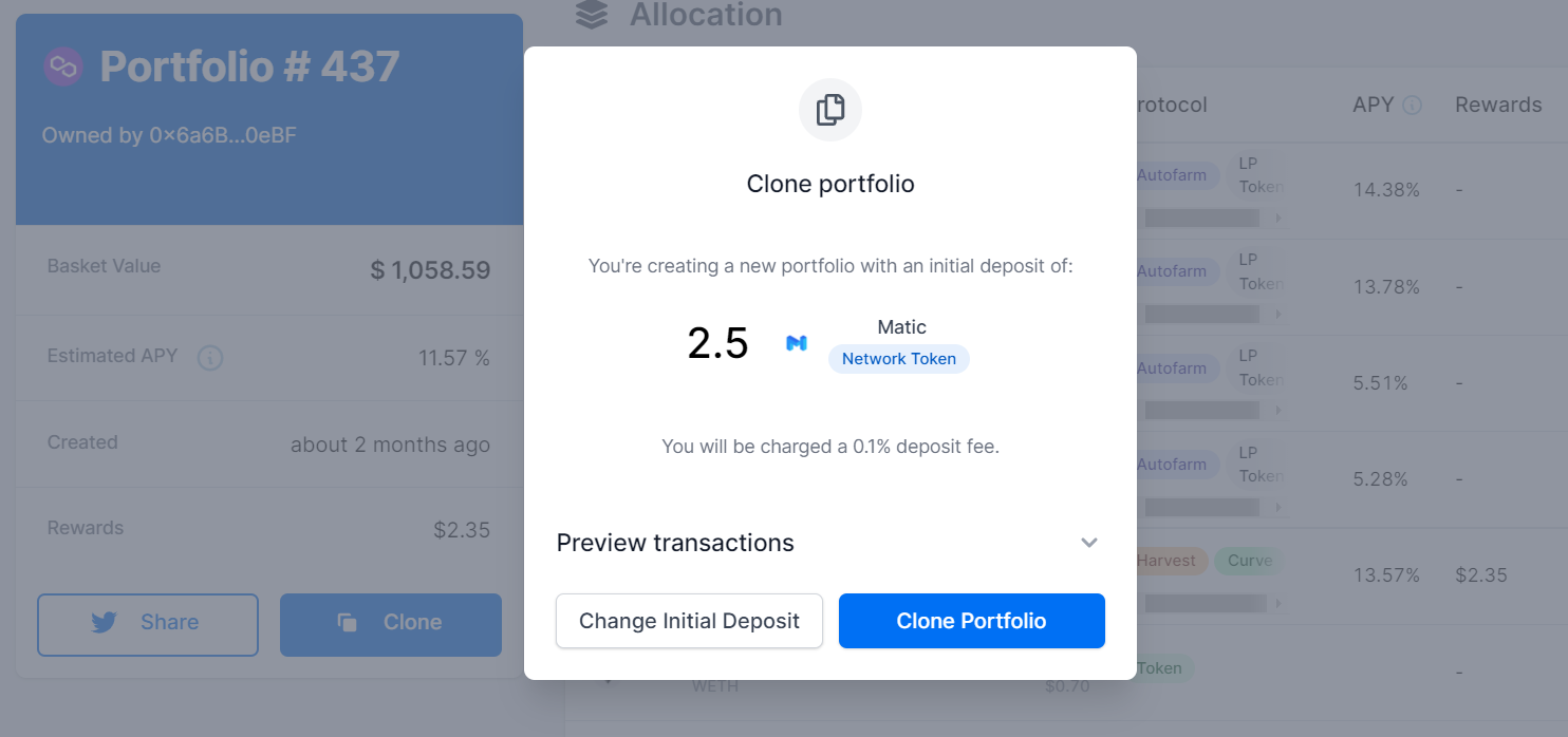 ''Clone Portfolio'' ile cüzdanınızdan onay verip işlemi tamamlayın