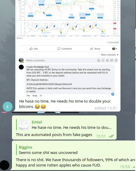 Date unknown unofficial ICONOMI Telegram