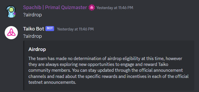 Hello Spachib, how are ya? Jokes aside, this is a screenshot from Taiko's official Discord