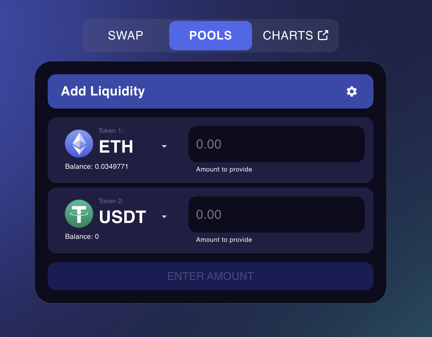 mySwap - Add Liquidity