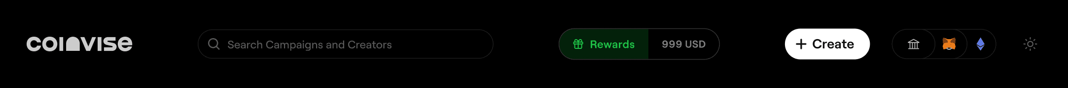 Rewards in Page Header