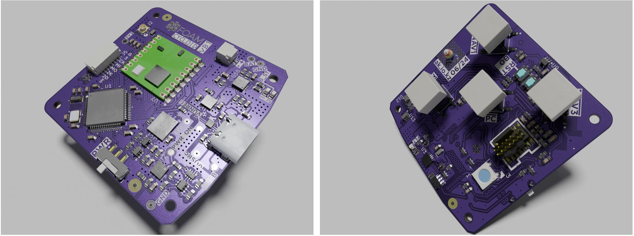 Cycloid pcb front and back 