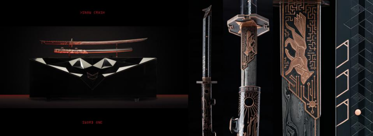 苏富比拍卖的1:1的“1号剑”NFT
（为庆祝尼尔·斯蒂芬森的《雪崩》发行30周年）