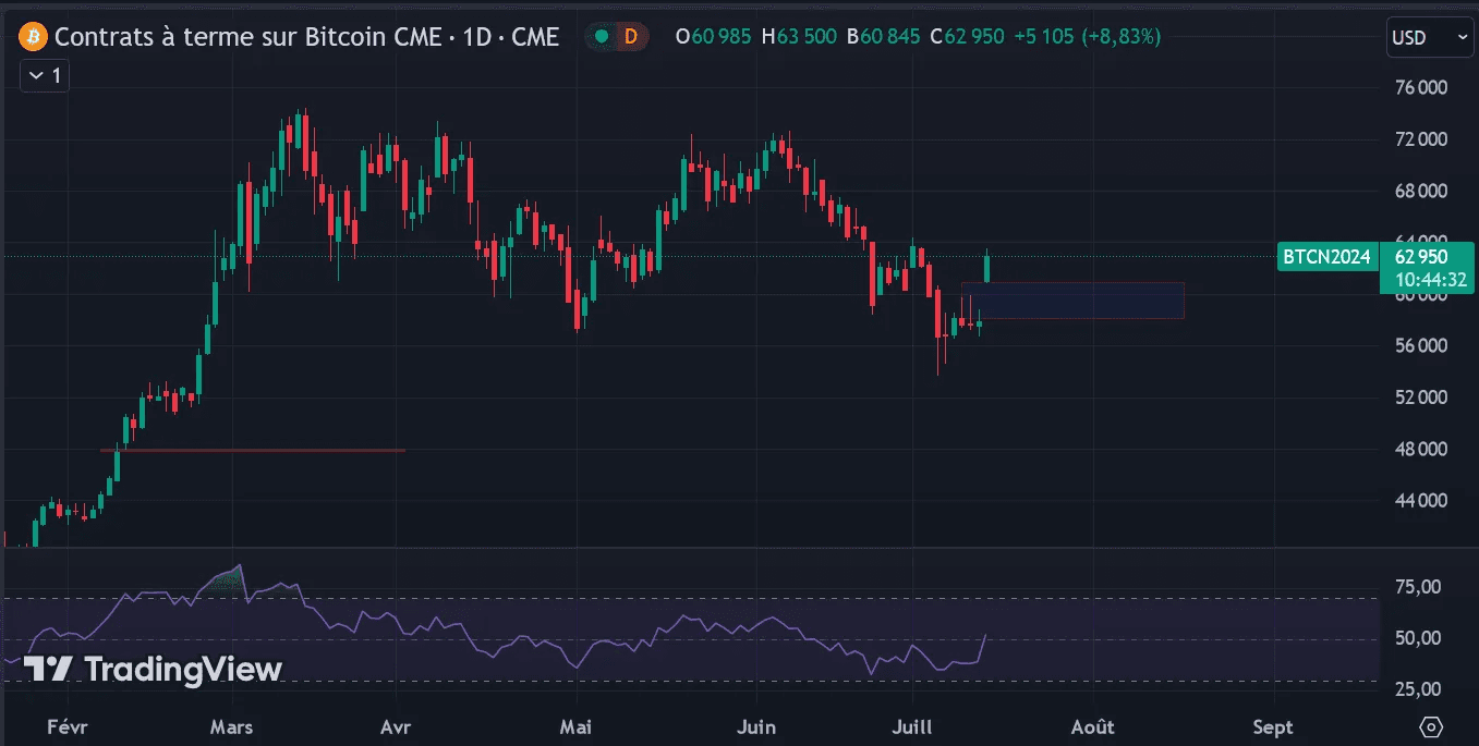 今週、BTCは58,000ドルと61,000ドルの間にCMEギャップを作成しました。このギャップはヘッジファンドによって週末に埋められることが多いため、そのレベルに戻る可能性があります。なお、48,000ドル周辺にもまだCMEギャップが残っていることを忘れないでください。