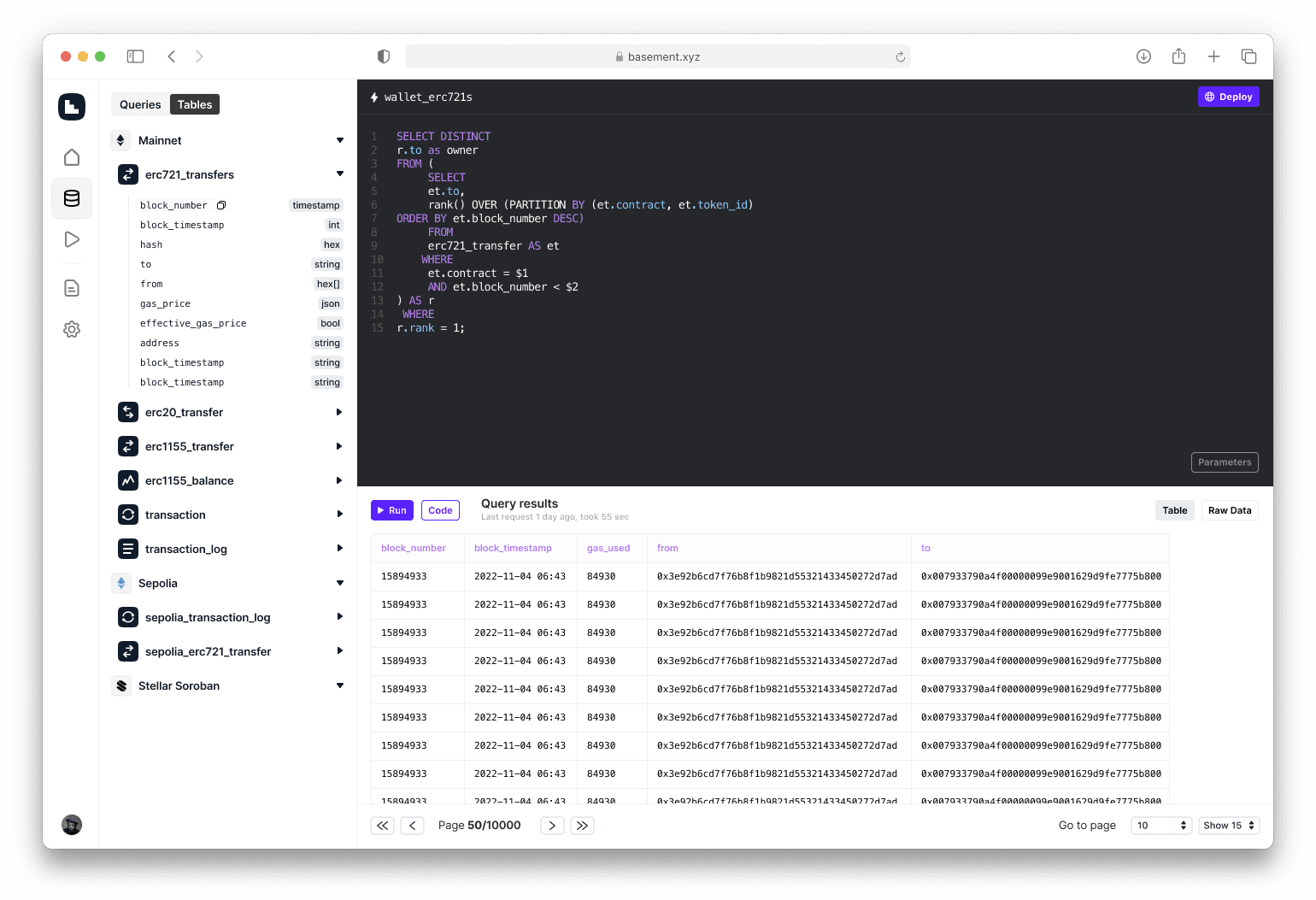 Basement's SQL playground