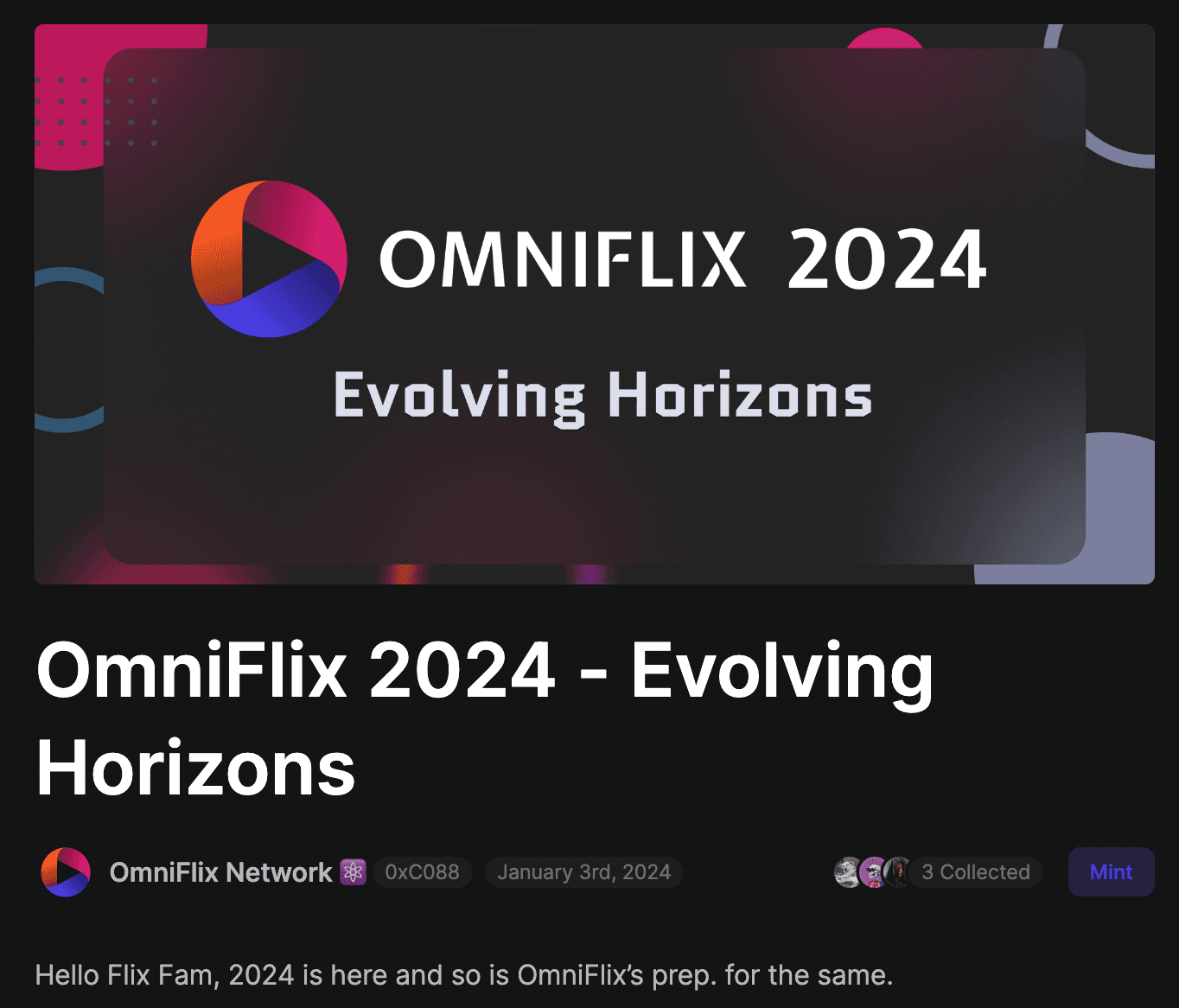 OmniFlix Network 2024 Roadmap