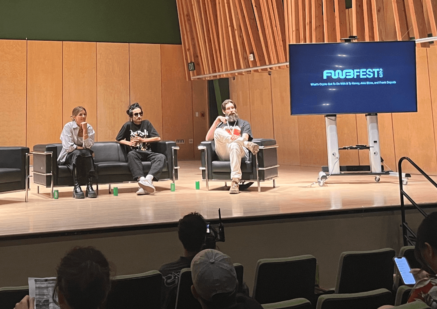 "What's Crypto Got To Do With It?" panel with Ty Haney, Frank DeGods, and Jess Sloss