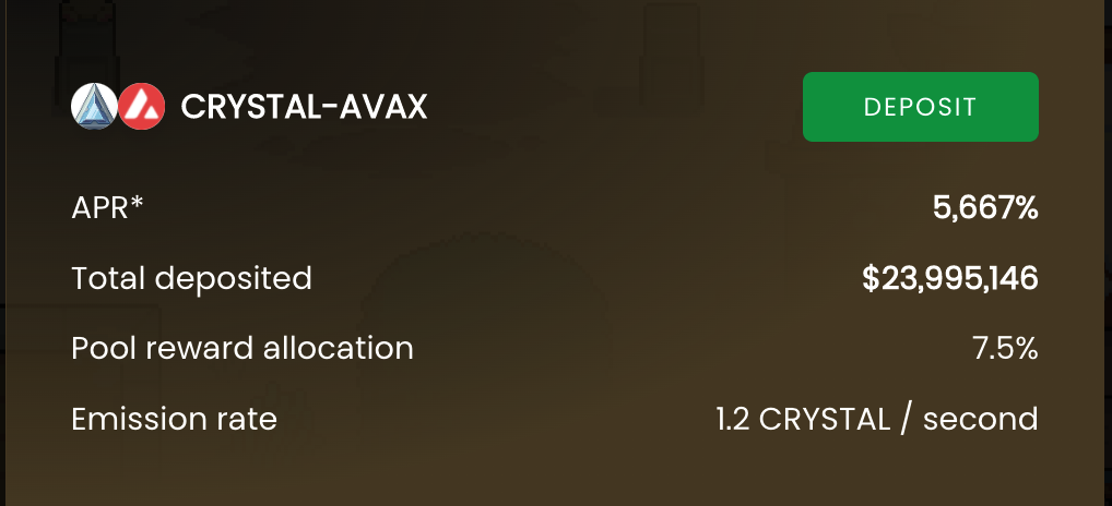 AVAX有750萬美金的獎勵預算，目前APR5000%up