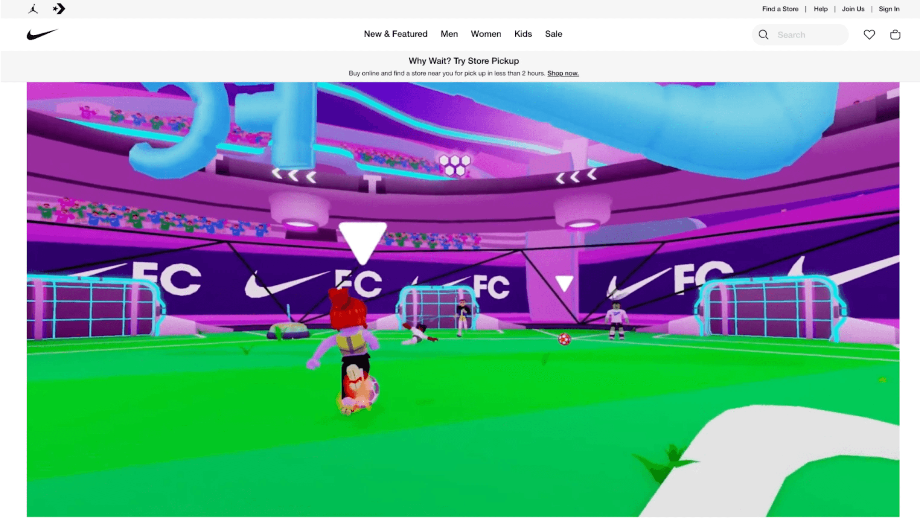 Nike 在 Roblox 上的 Nikeland