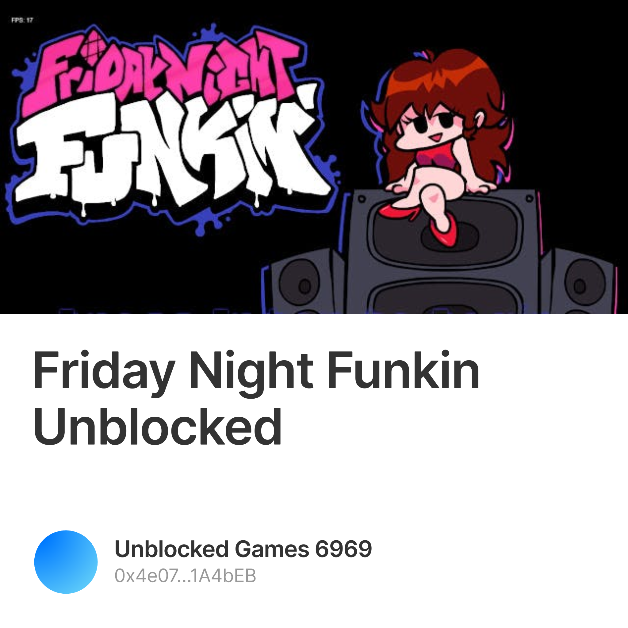 FNF unblocked game - Friday Night Funkin unblocked play online