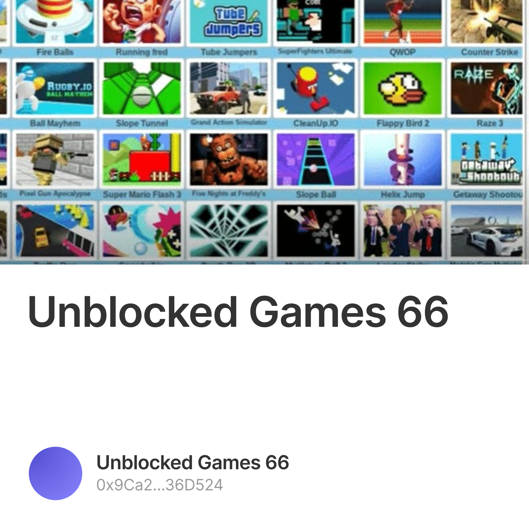 Unblocked Games 66 by unblockedgamesez66 - Issuu