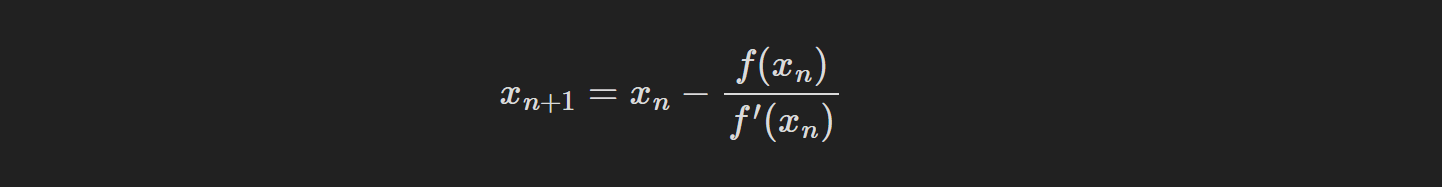 牛顿迭代法 （Newton Raphson Method）