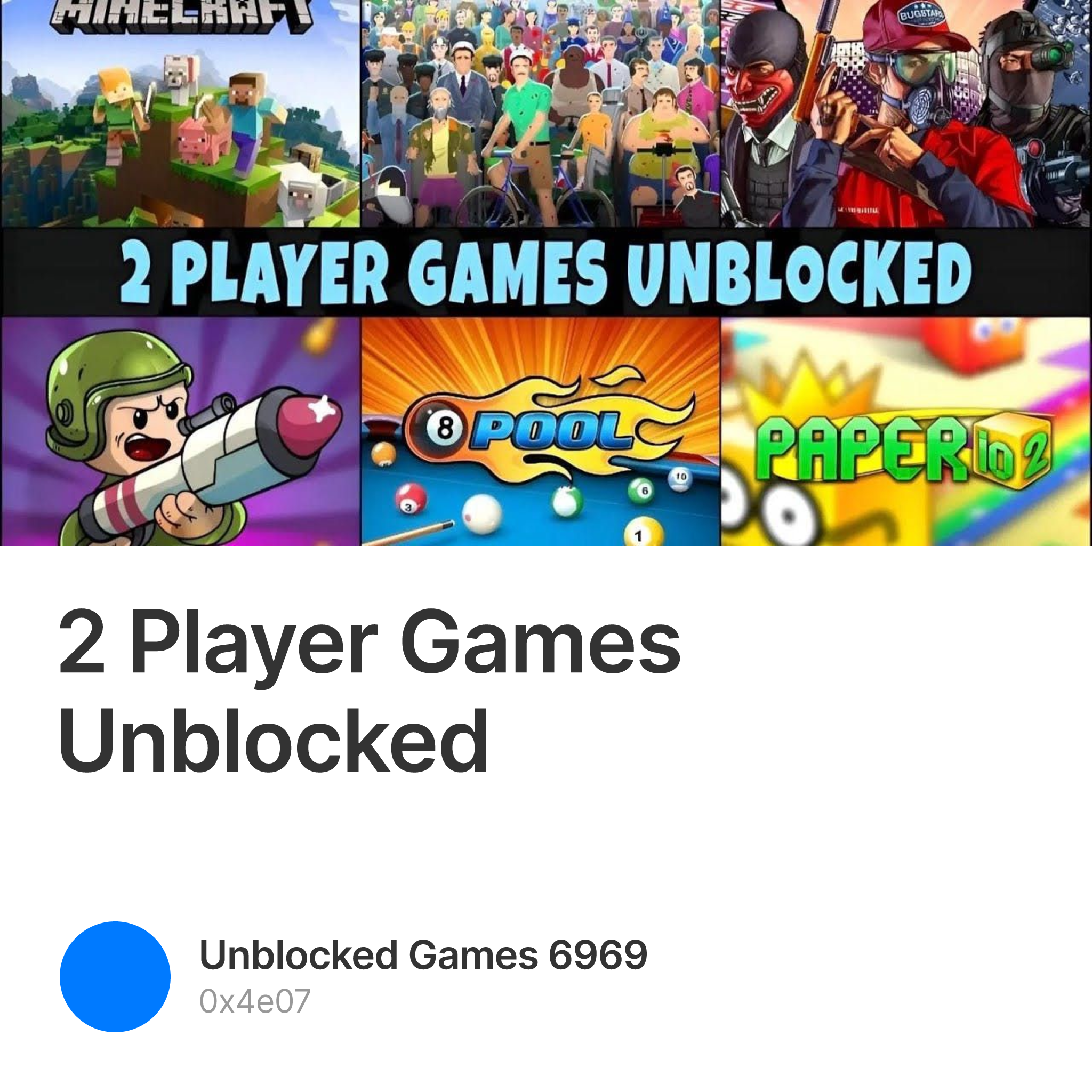 2 player games unblocked