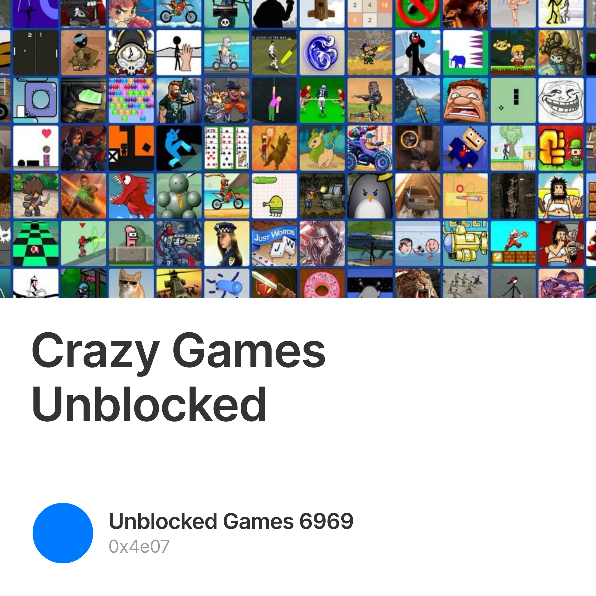 Play CrazyGames unblocked on these alternative domains 