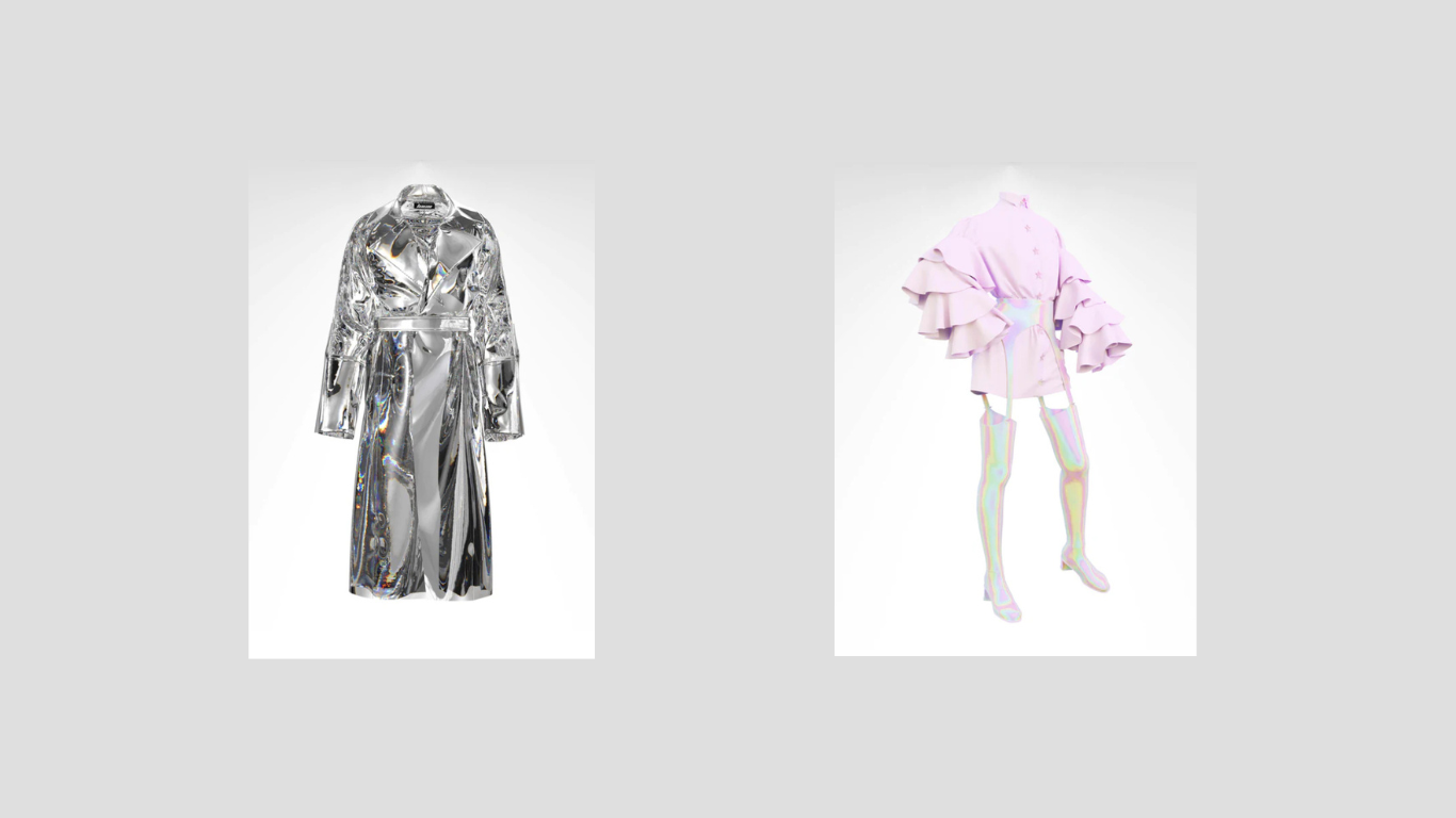 Cristal Trench by LUCII (left), Ruffle Magic by Klaws Design (right0