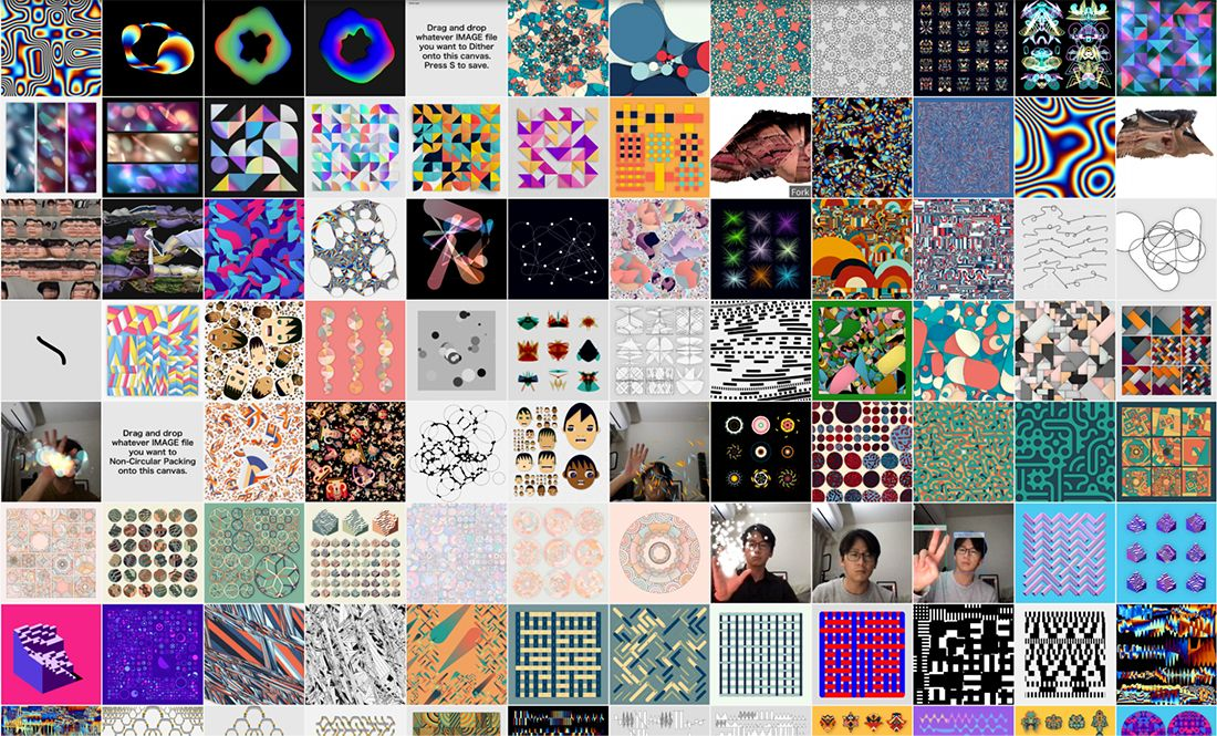 Artworks based on daily coding