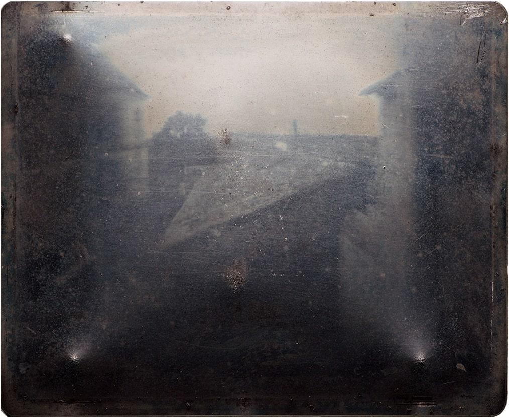 Nicéphore Niépce “Heliography” - The world’s first photographic process (1826) (credit: aligndraw.fellowship.xyz/historical-context)