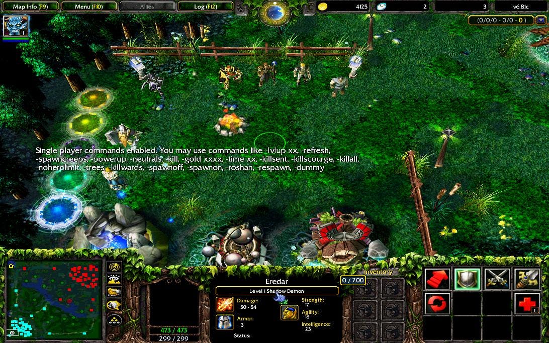 DOTA mod from Warcraft 3
