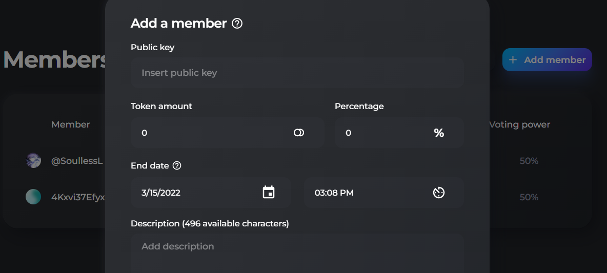 Add a member after created a Teams squad