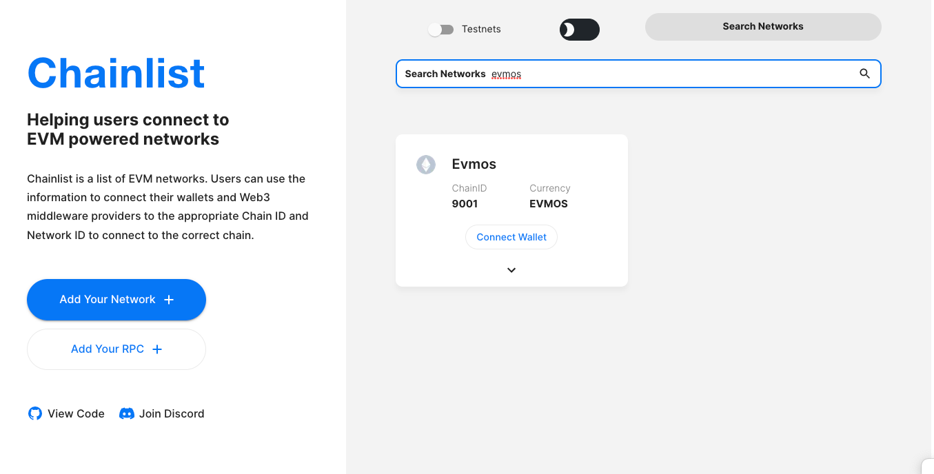 On Chainlist.org, you can search for an EVM chain, connect your wallet and the app adds that network to your wallet automatically. No more copy & pasta those chain IDs etc.