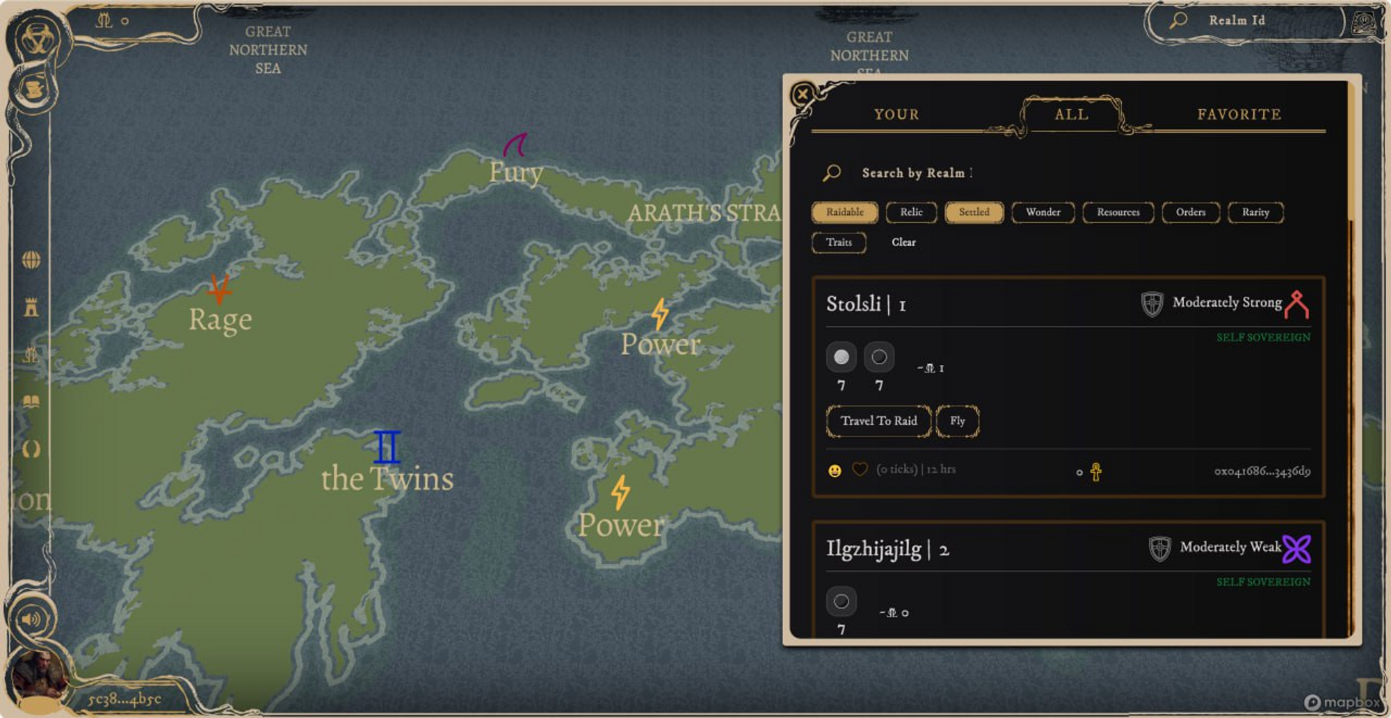 Screenshot for first version of Realm Eterum