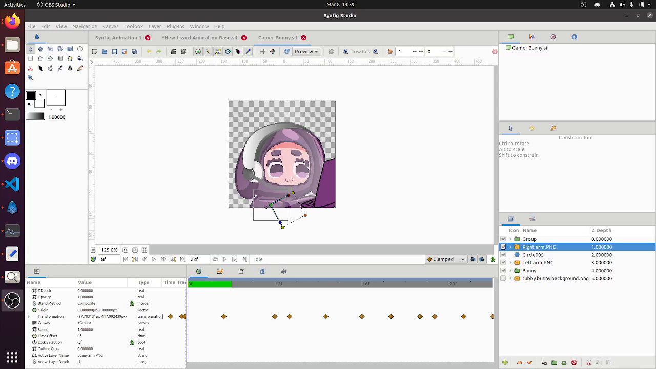 Playing a simple animation in Synfig