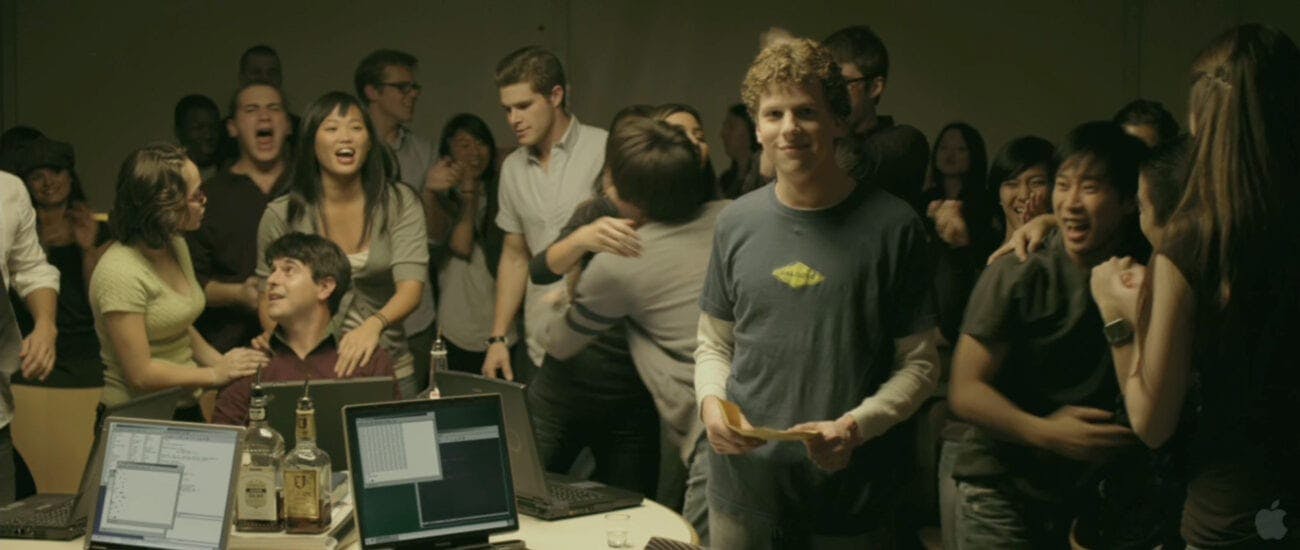 The kind of networks people tend to be interested in (image from “The Social Network”) 