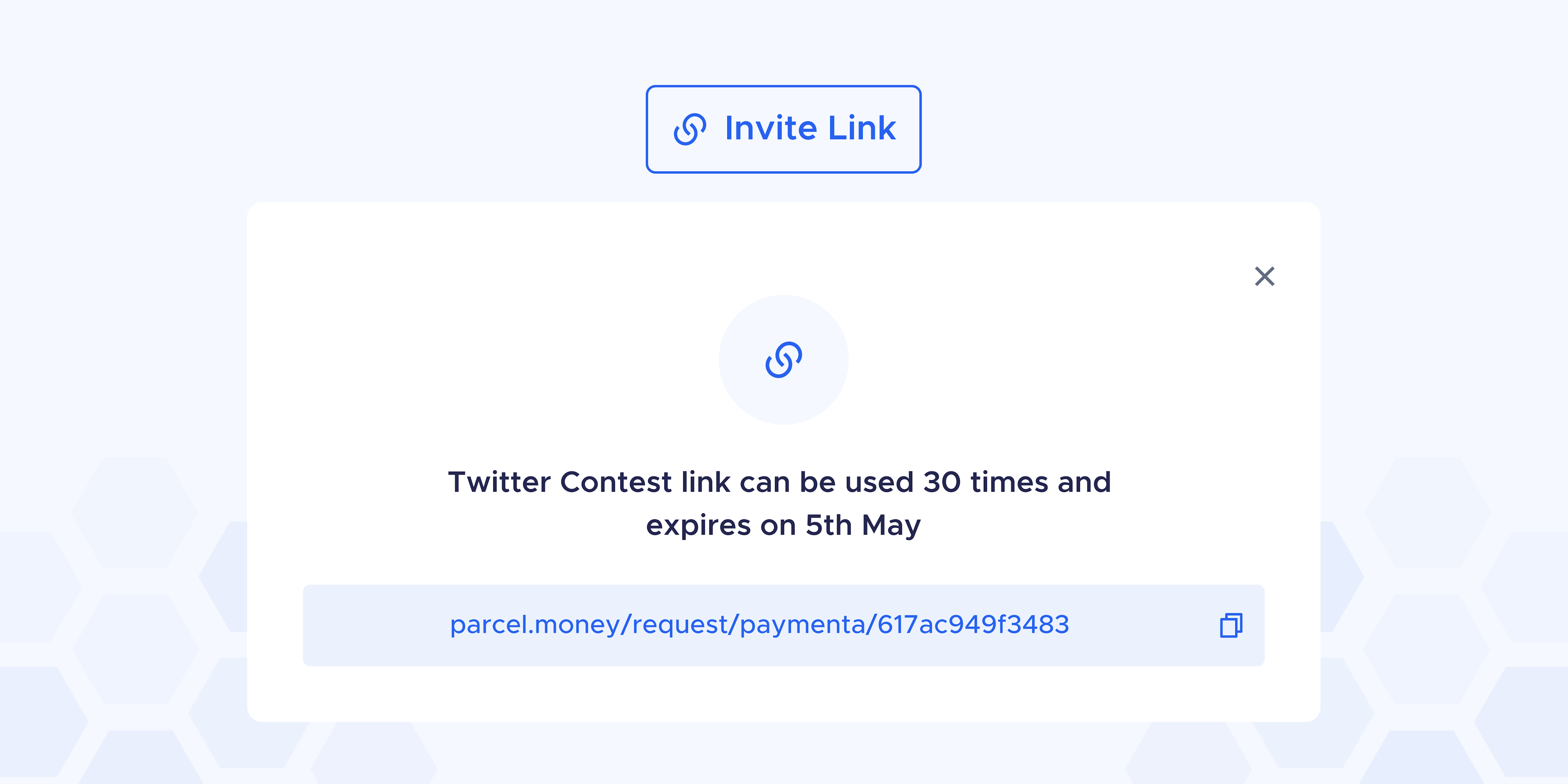 Invite Link for collecting Payment Request