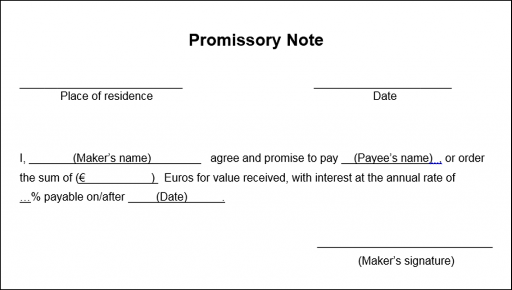 Sample Promissory Note