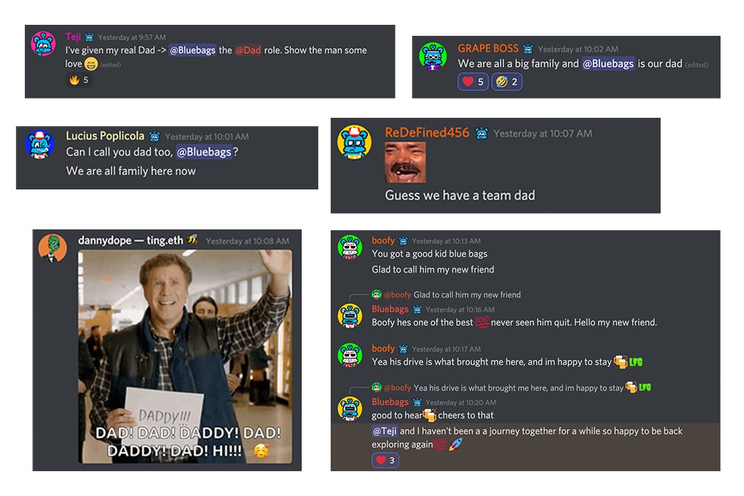 Messages from the Tejiverse discord server.