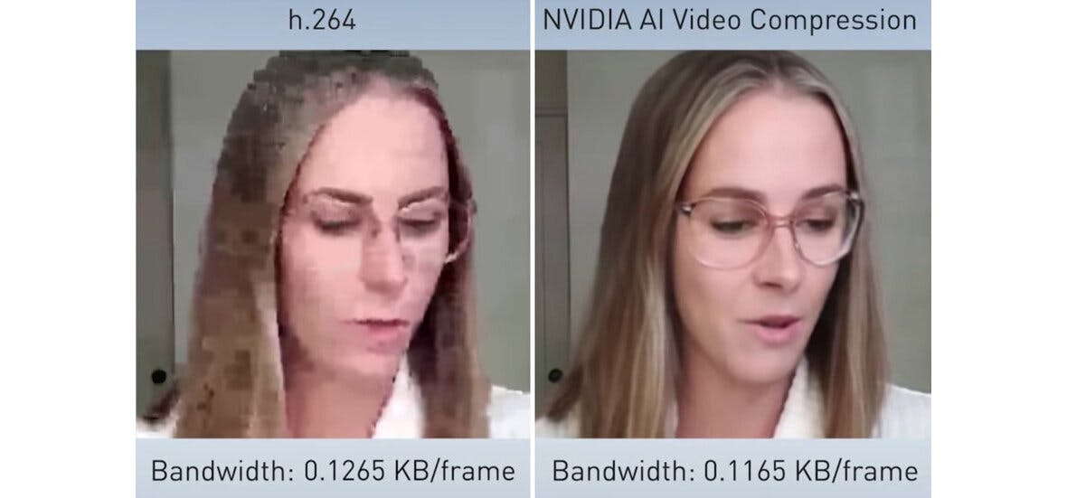Your video calls aren’t what they seem: Nvidia’s AI video compression technology can convincingly recreate your face from low resolution video.