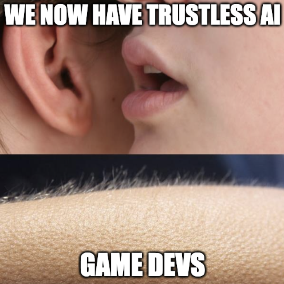 Sophisticated, trustless AI coming to a game near you