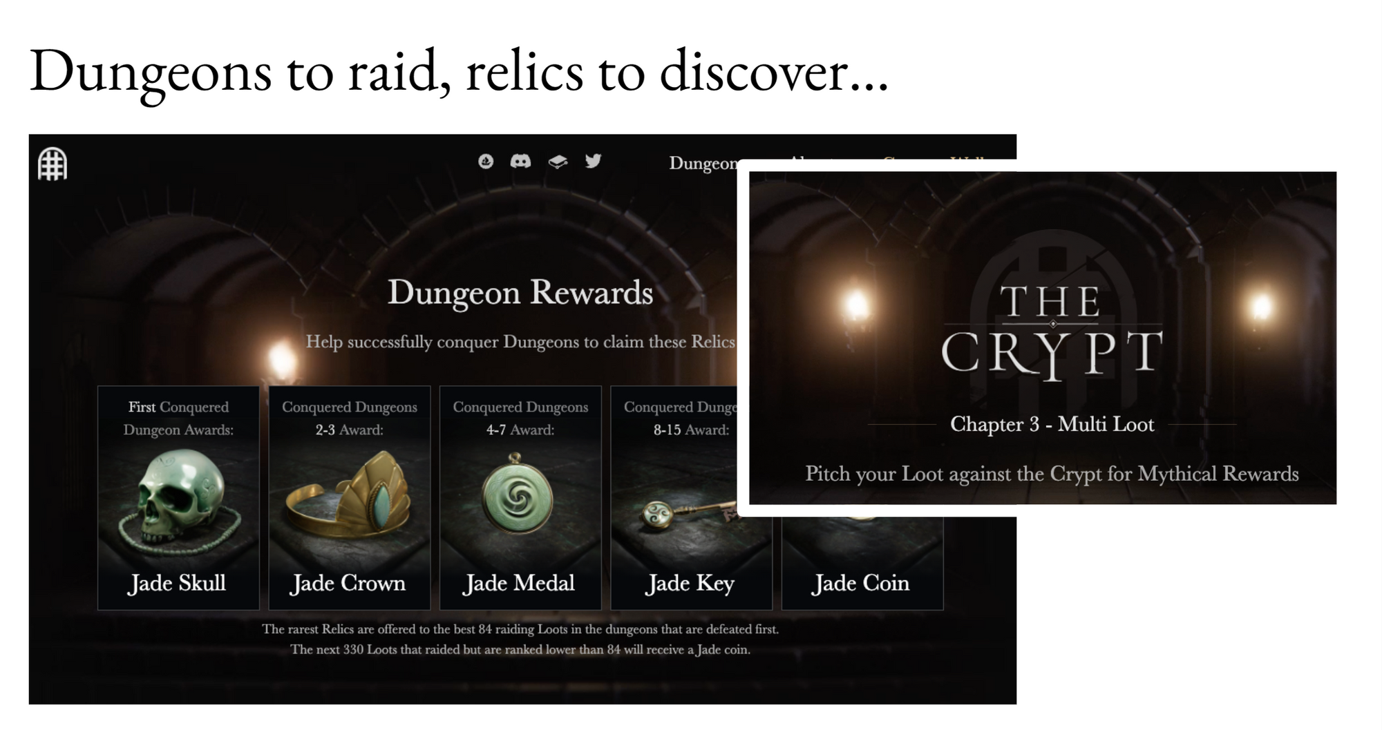 Screenshot of Dungeon raiding rewards for The Crypt