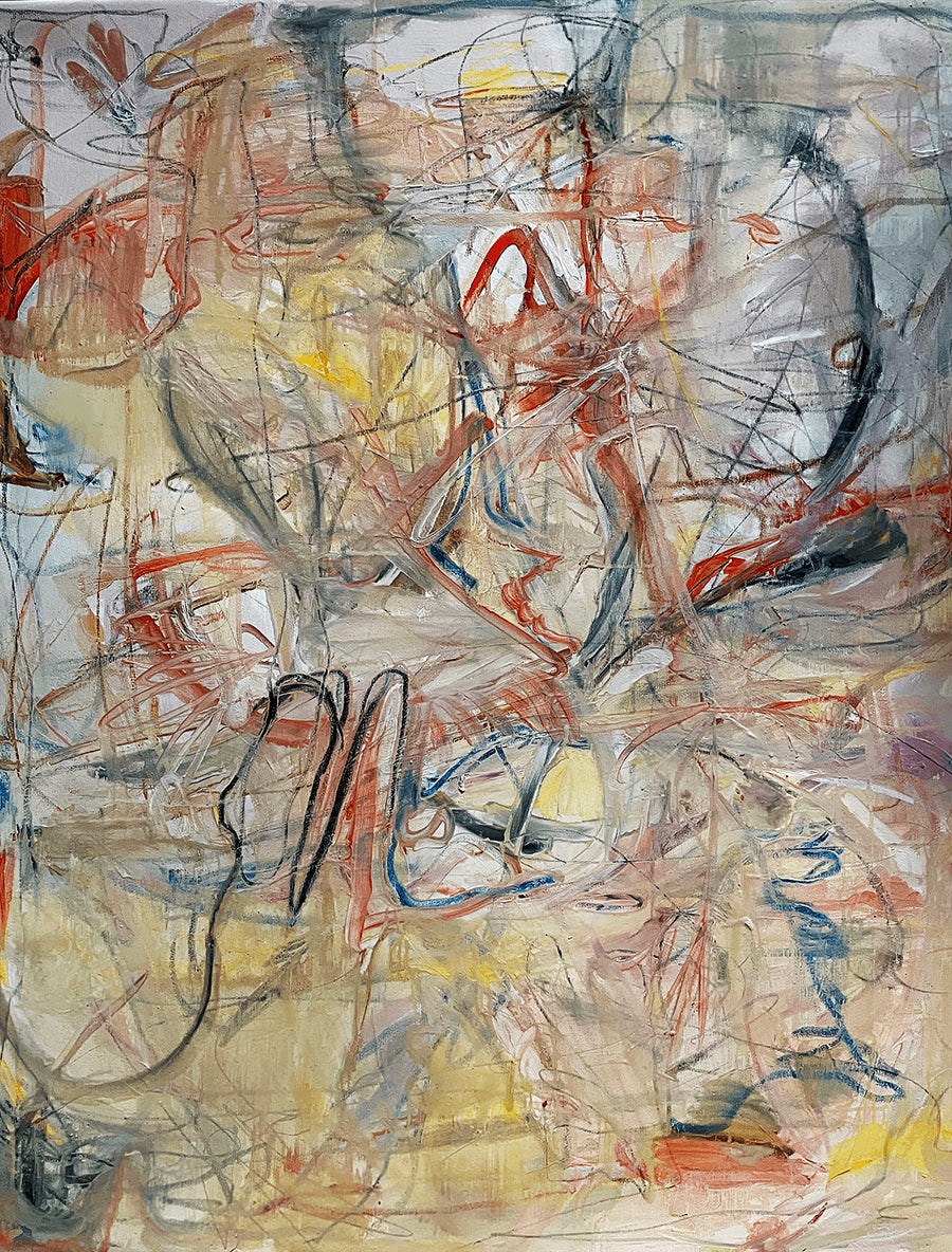 Lisanne Haack, lighter mess, Oil paint and oil pastels on stretched primed canvas, Non-fungible token