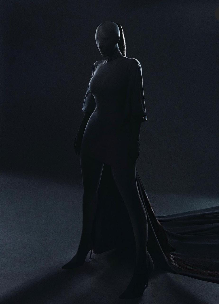 Kim Kardashian West in her Balenciaga gown at the MET Gala 2021