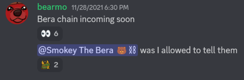 Dev dropped the alfa in November 2021 and you faded the beras, anon?
