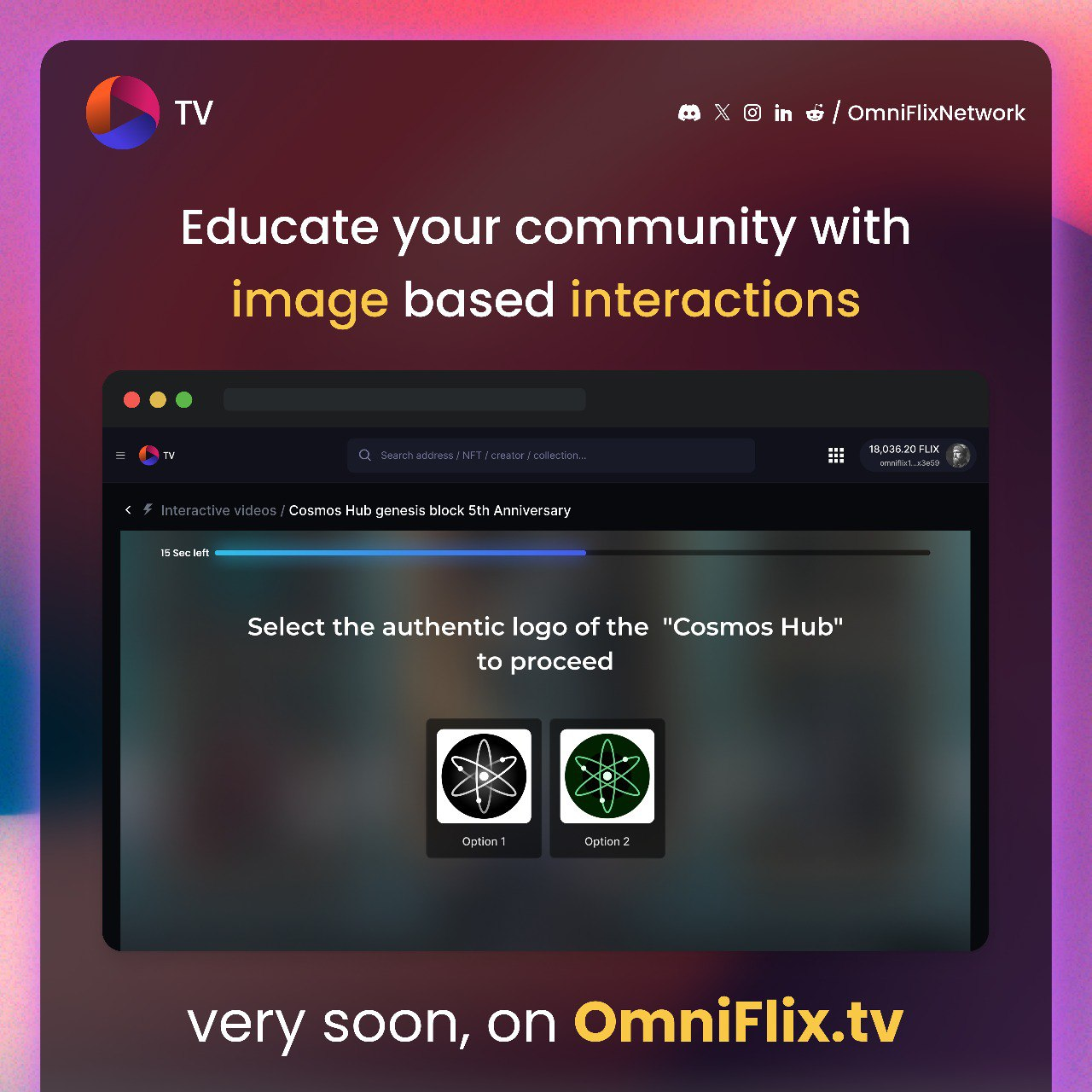 image-based interactions on OmniFlix TV (very soon)