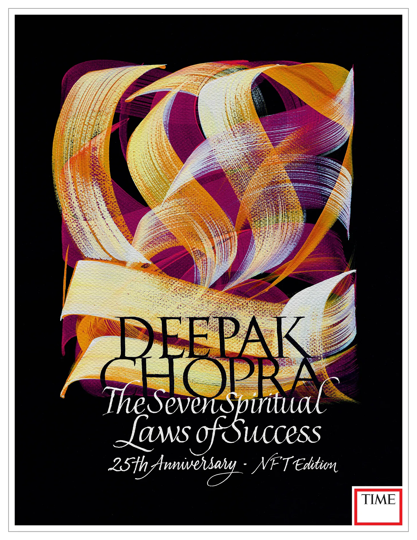 Alt tag: Cover of The Seven Spiritual Laws of Success, 25th Anniversary NFT Edition by Deepak Chopra. Ask me my opinion of the production values sometime.