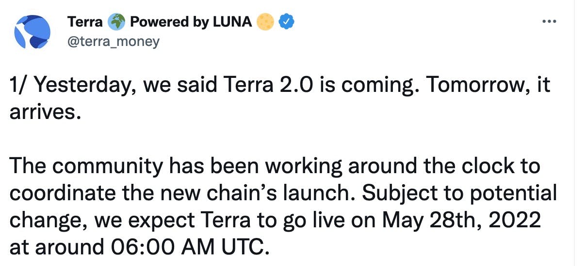 Terra 2.0 已上线
