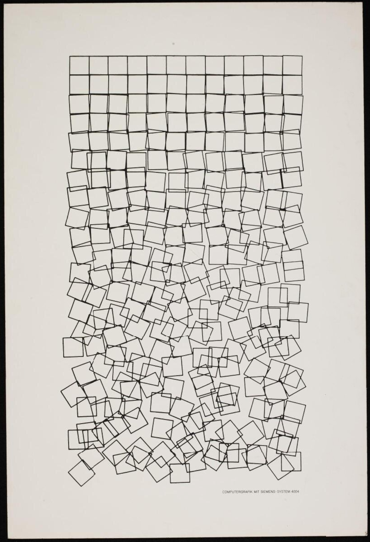 Gravel (Schotter) — Georg Nees, 1968