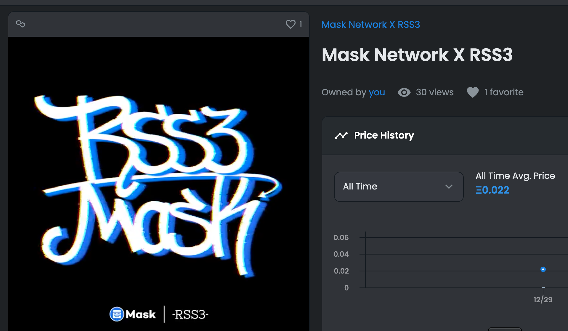 RSS3 x MaskNetwork NFT