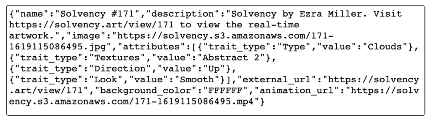 Metadata of Solvency #171