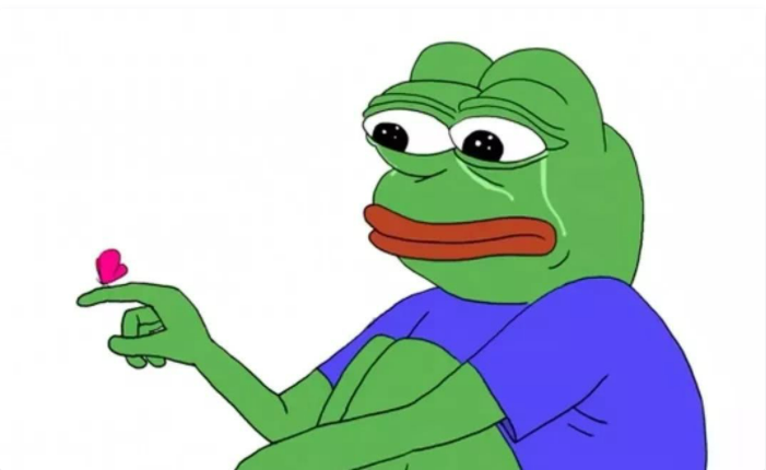 图1-2  Pepe 蛙的表情包之一，图源：Google 图片搜索