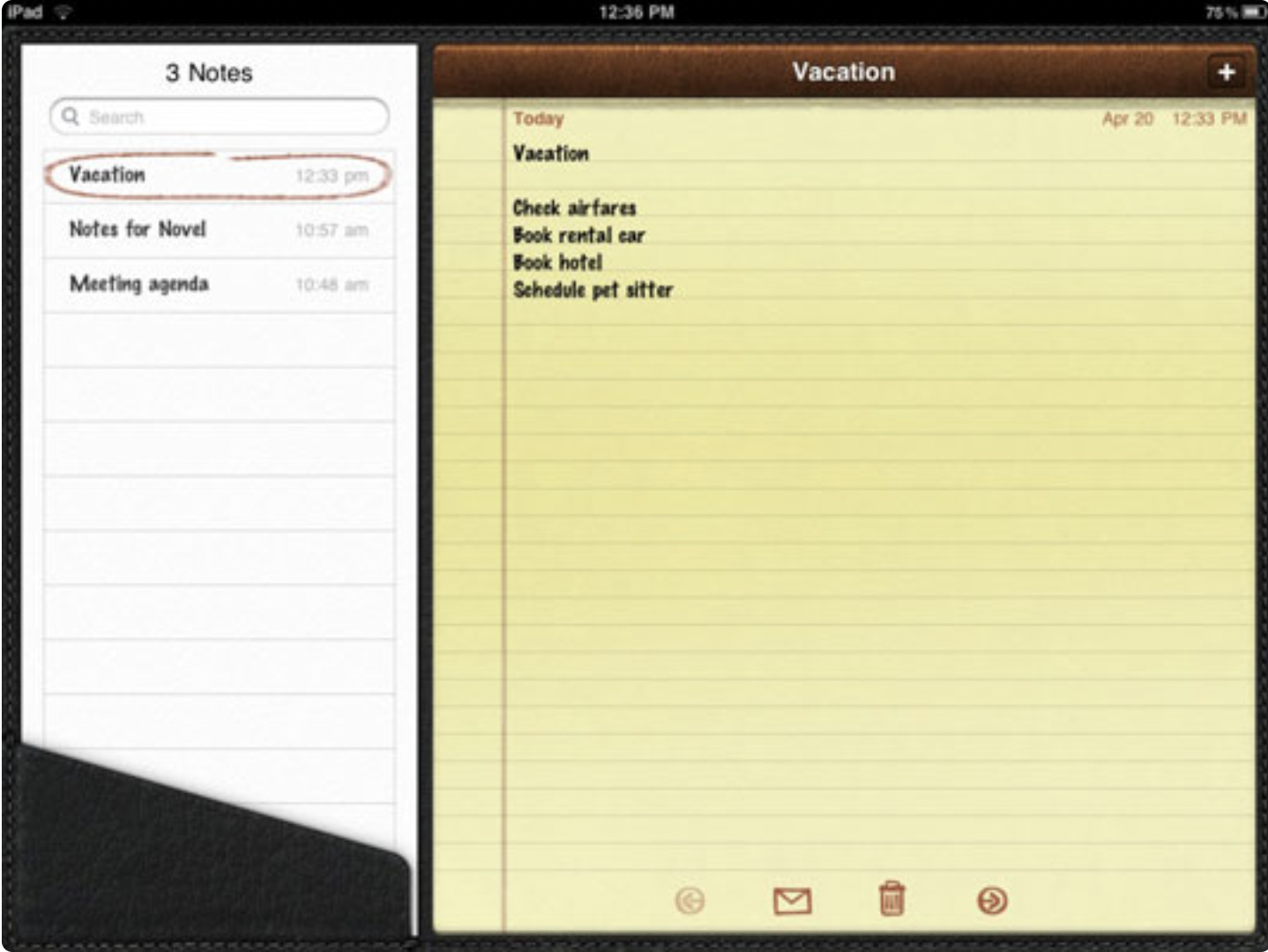 Ipad Notes App