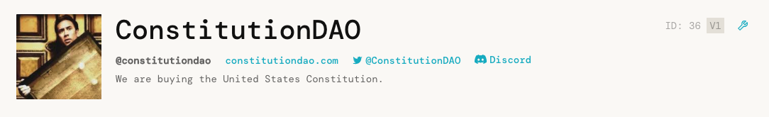 ConstitutionDAO 项目介绍
