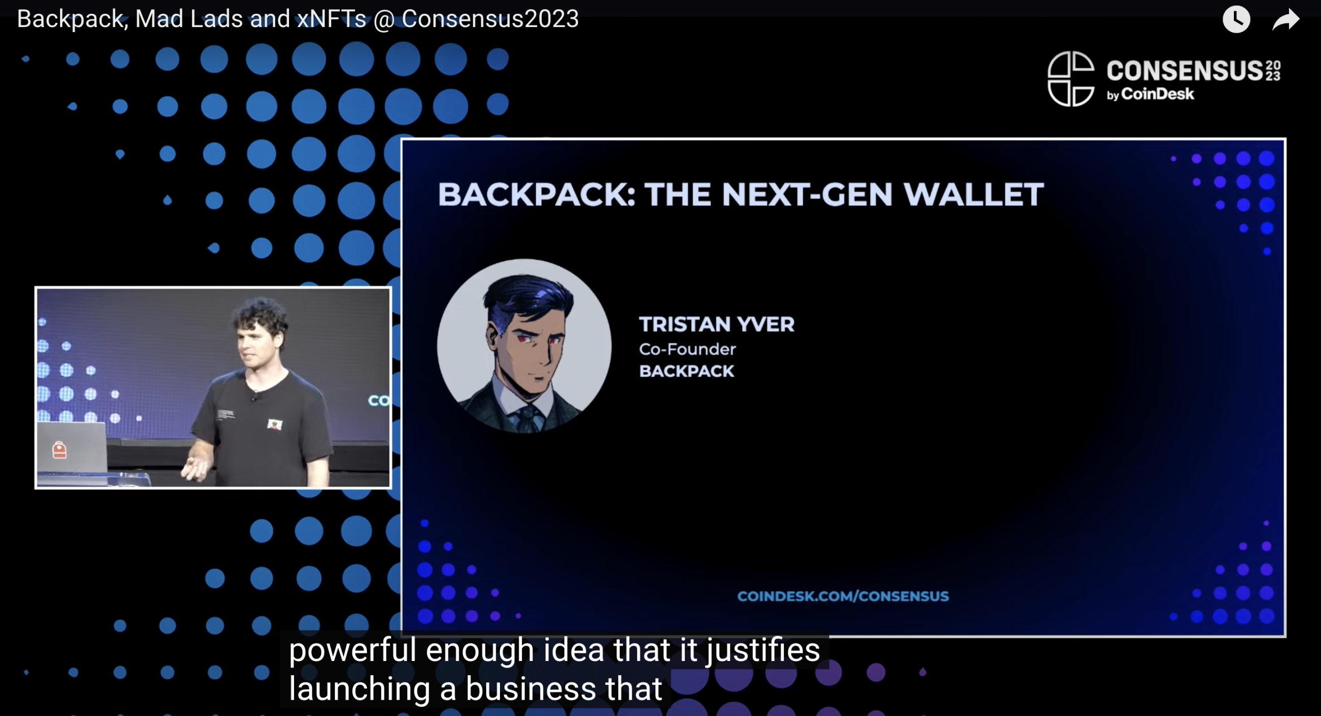 Tristan Yver 在 Consensus2023 上演讲