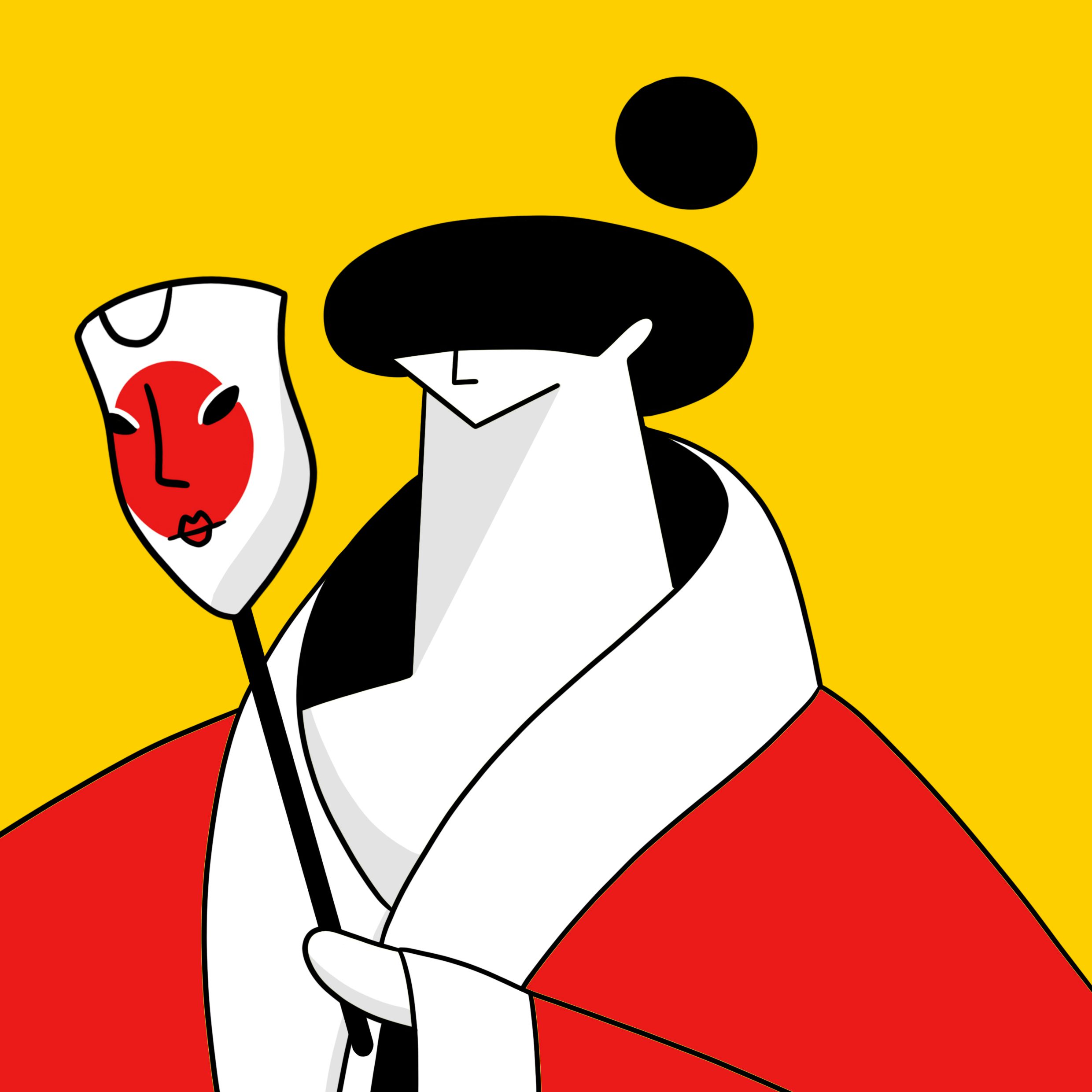 Unimpressed Geisha. One of upcoming NFT projects with Droplove Curated Selection.