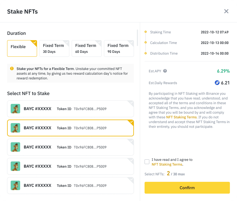 https://www.binance.com/en/support/faq/frequently-asked-questions-on-the-ape-nft-staking-program-91d69c6adfda491381f3b808f3652e09