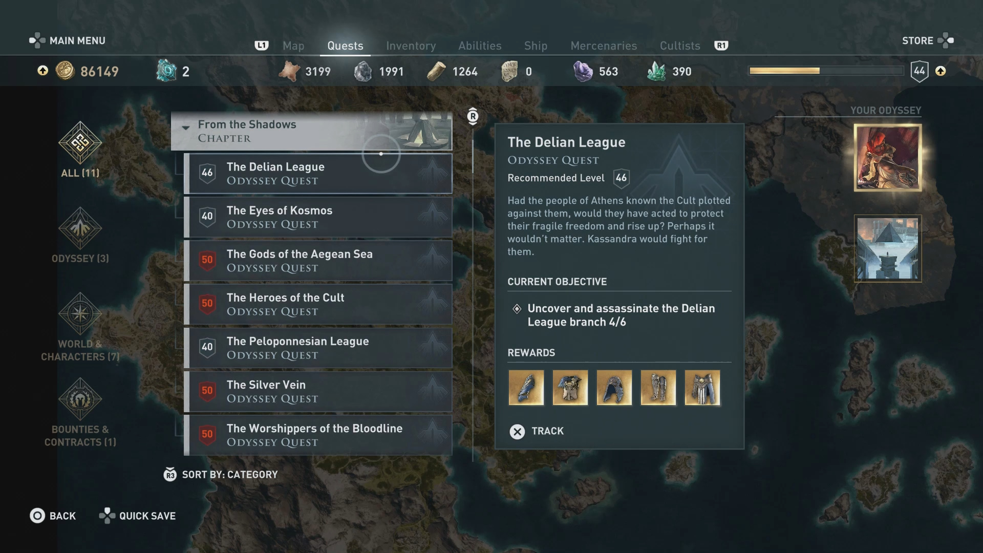 Quests in Assassin's Creed Odyssey