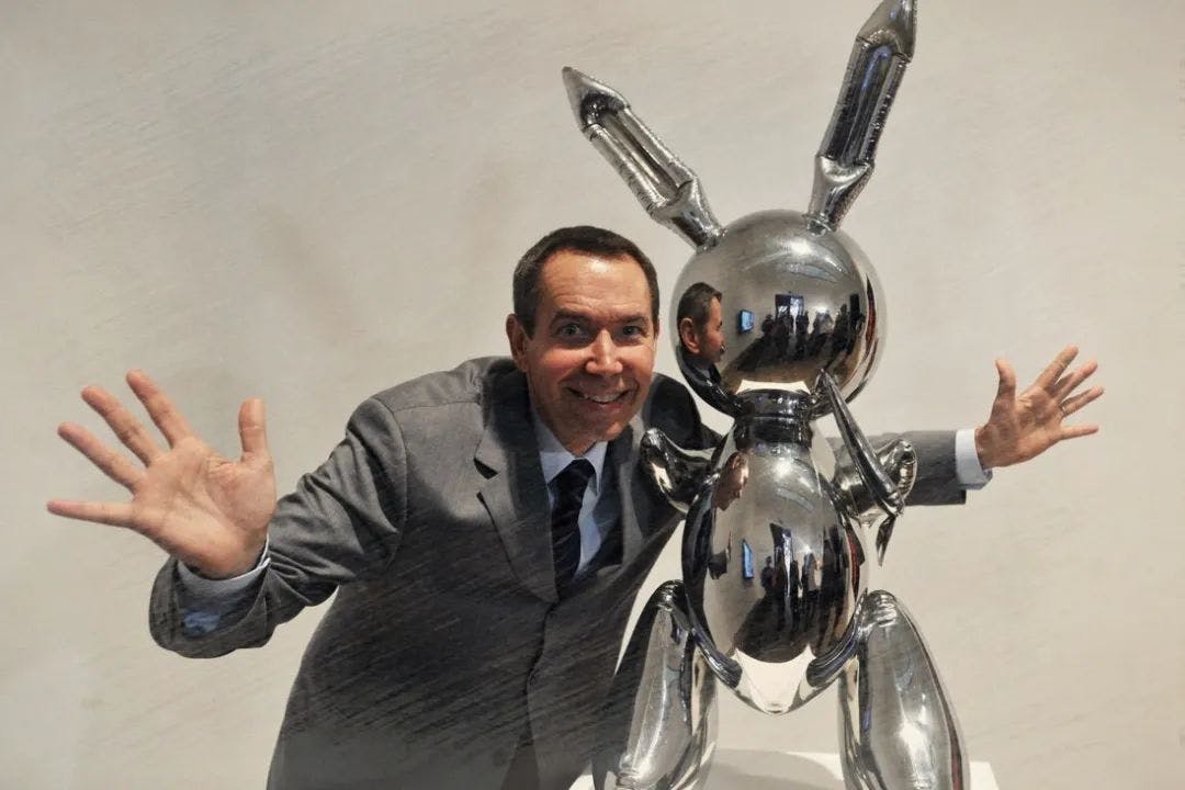 Jeff Koons and his work "Rabbit".